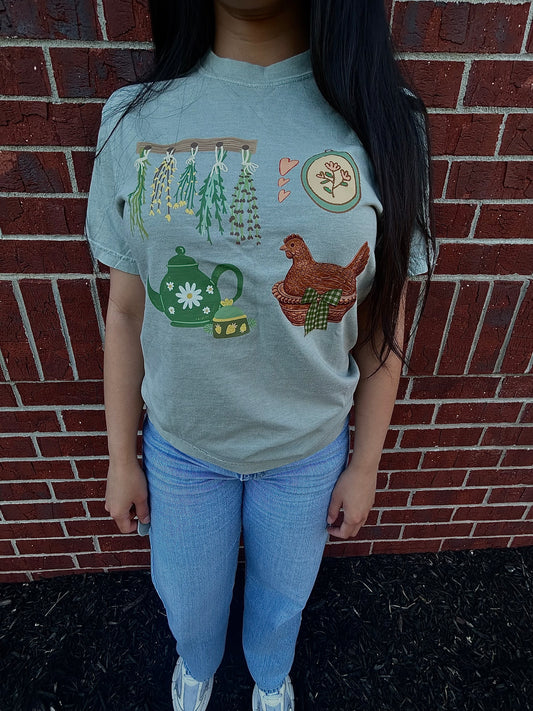 Comfort Colors Glass Hen Tee