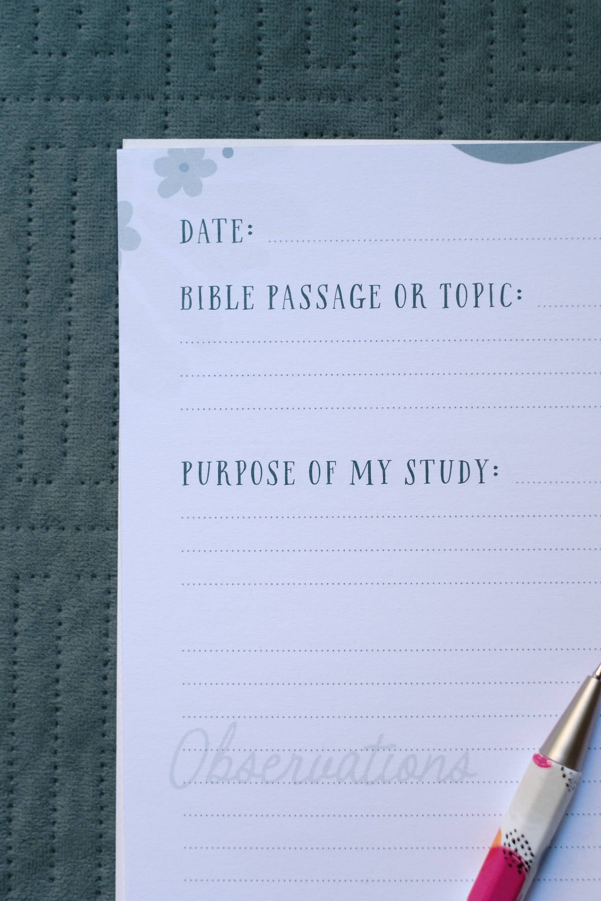 Taking Your Time through the Bible Journal