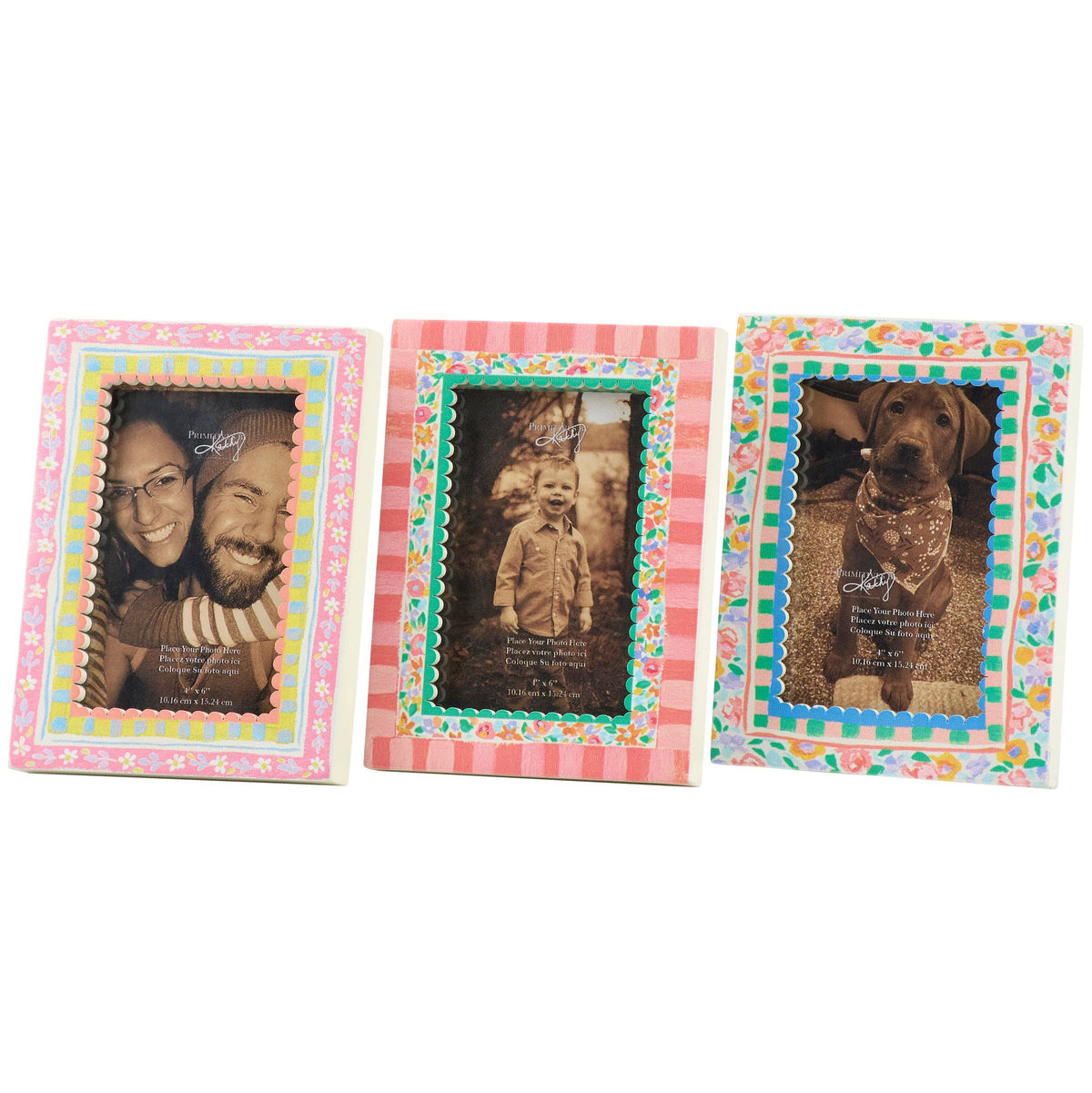 French Floral Photo Magnet Set